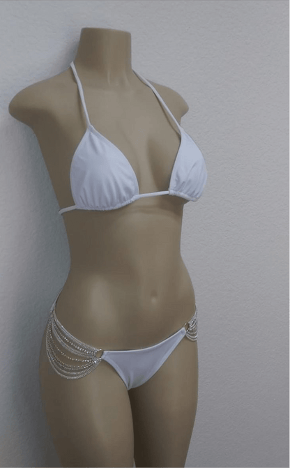 Rhinestone Chain Bikini Set (The Jali) - Bikinis By Ashley Gates